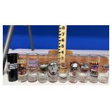 Lot of 10 Harley-Davidson Souvenir Shot Glasses
