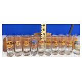 Lot of 10 Hard Rock Cafe souvenir shot glasses