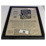 FRAMED MARCH 1930 QUAKER STATE MOTOR OIL