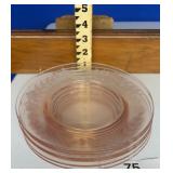 1930's - 1940's PINK DEPRESSION PINK PLATES