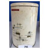 1950's MID-CENTURY, MODERN METAL FLOUR