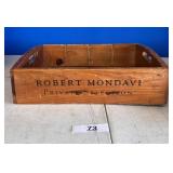 Robert Mondavi Private Selection Wooden Wine Crate
