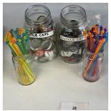 BOTTLE CAP AND SWIZZLE STICK COLLECTION
