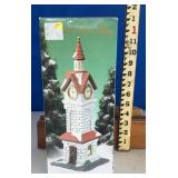 HEARTLAND VALLEY PORCELAIN CLOCK TOWER ships