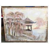 51' X 41' Signed Reynolds Asian Landscape Painting