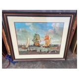 vtg Dutch maritime scene Williams Anderson