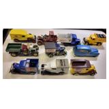 vtg matchbox, lledo, lesney cars lot of 10