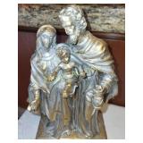 Religious Statue 13 3/4" tall holy family