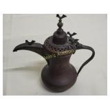 middle eastern dallah Turkish ottoman bronze / cod