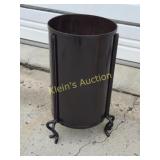 vtg wrought iron umbrella stand