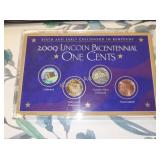 2009 Lincoln bicentennial one cent coins