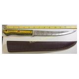 damascus steel chefs fillet knife hunting