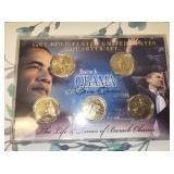 24kt gold plated us quarter set Barack Obama