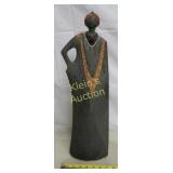 fred wiesner art pottery figural bottle excellent"