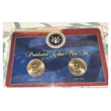 presidential dollar mint set unc two coins p&D