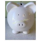 piggy bank 7 1/2" tall  Ceramic Wall Street