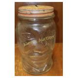 Lucky Joe vintage mustard jar bank Nash Underwood