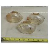 vtg anchor hocking carnival glass piggy banks 3 ps
