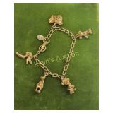 Charm bracelet vtg disney  w/Orig Tag Dumbo,+