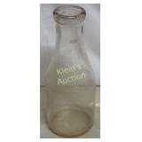 rare NC approved 1 quart milk bottle