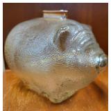 vintage anchor hocking marigold piggy bank