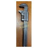 vtg 9" auto monkey adj wrench smooth jaw ford