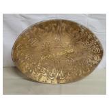 mcm tray textured glass platter 13" Dorothy?