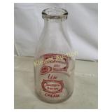 vtg southern dairies 1 qt milk bottle super nice