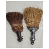 antique whisk brooms 8" &10" sterling? lot of 2
