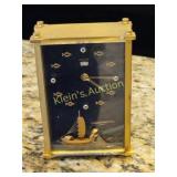 Jaeger Le Coultre 8 day chinoiserie alarm clock