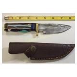 steel hunting knife w/ sheath