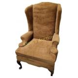 ethan allen queen anne fireside wing back chair