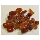 large lot of carnelian polished gemstones 150 gram