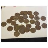 antique tobacco tag, j.o.c, j.s.c,& others 34 pcs