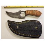 steel hunting & skinning knife w/sheath