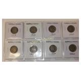 Buffalo Nickels coins lot of 8