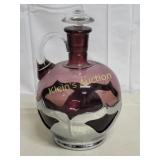 farber crystal chrome decanter & stopper mcm amett