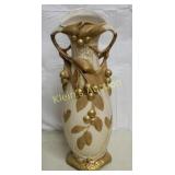 Royal Dux 19" bohemia vase art nouveau Beauty!