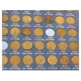 lincoln head cent penny book nearly full! 1944 &up