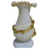 stevens & williams applied glass vase c late 1800s