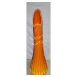 LE Smith Bittersweet ribbed coulmn swung vase 24"