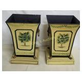 English regency chinoiserie 2jardinières paw feet