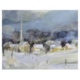 Winter Frost  orig painting signed Pfister