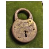 antique eagle lock co Terryville conn padlock