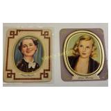 pair of 1934 cigarette cards garbaty film star se