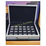 presidential gold dollar display wooden box Mint!