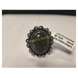 labarodorite german silver ring sz 6