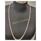 Taxco Mexico sterling graduating ball necklace 31"