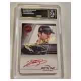 press pass redline martin truex jr signed 2014