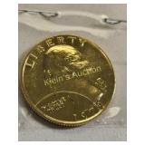 24K gold plated Washington quarter 1979